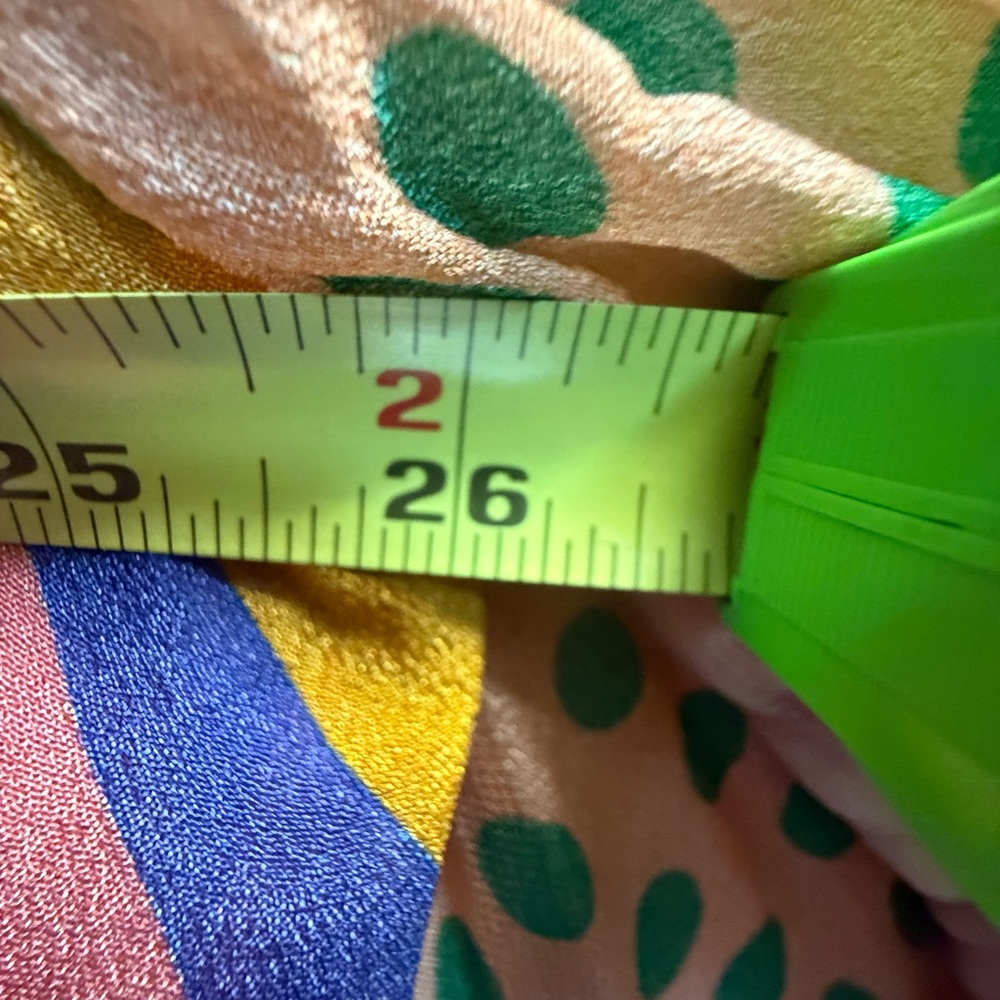 EUC BL^NK London Colorful Chevron Floral Peasant Long Sleeved Blouse Women’s XL - Picture 12 of 16